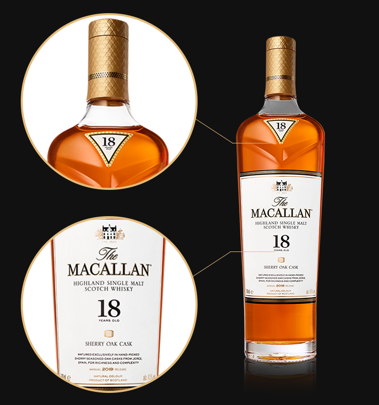 Recommended Wines: MACALLAN Classic 18 Year Old (Single Cask, Double Cask, Triple Cask), 25 Year Old, 30 Year Old.