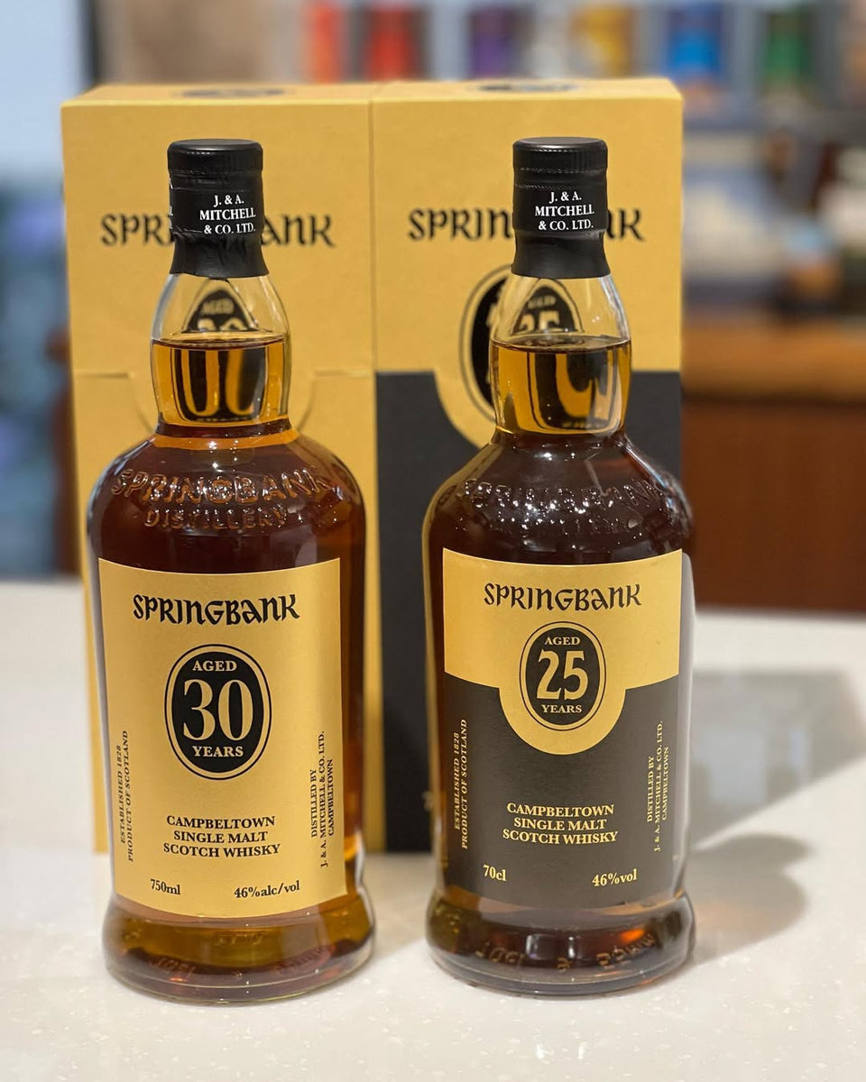 Springbank, 25 Year Old, 30 Year Old reference