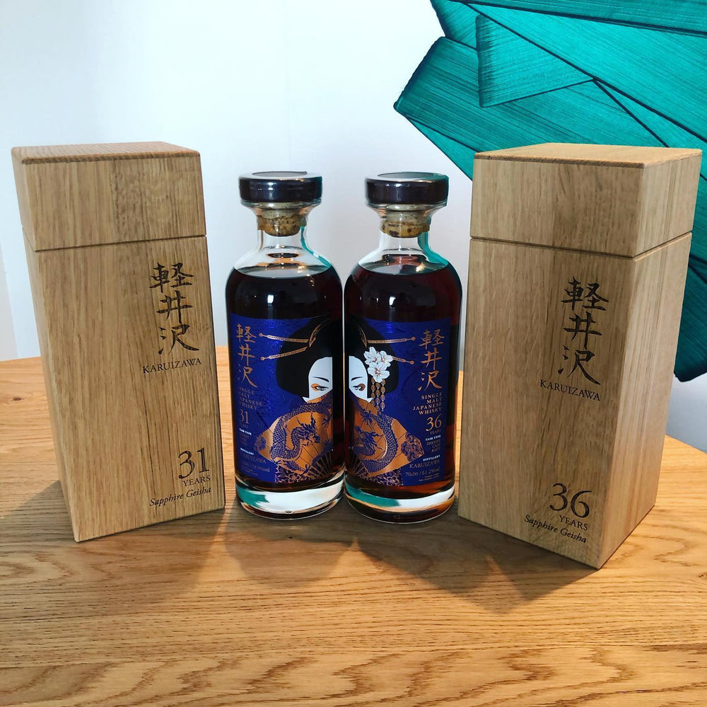 【威仕世忌回收案例】割愛絕版珍藏：香港中環陳先生的輕井澤藍寶石藝妓雙瓶記