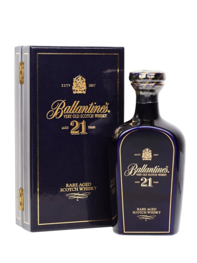 香港/澳門【威仕世忌】高價收酒網 | 回收百齡罈 ballantine's 21年 藍瓷瓶威士忌- 專業報價