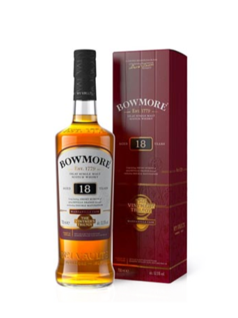 【珍稀威士忌回收】波摩Bowmore 18年酒莊三部曲收購價-威士忌價格查詢